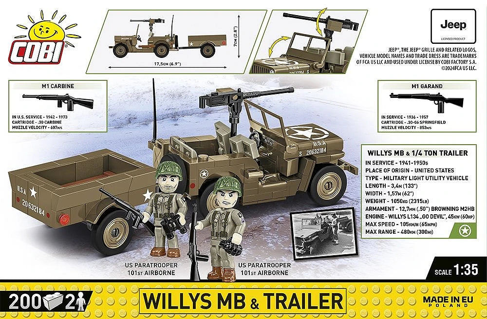 WILLYS MB & TRAILER 3132 COBI