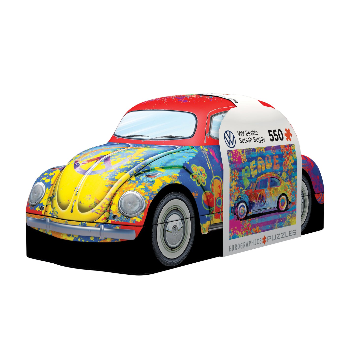 VW BEETLE SPLASH TIN 550PC PUZZLE