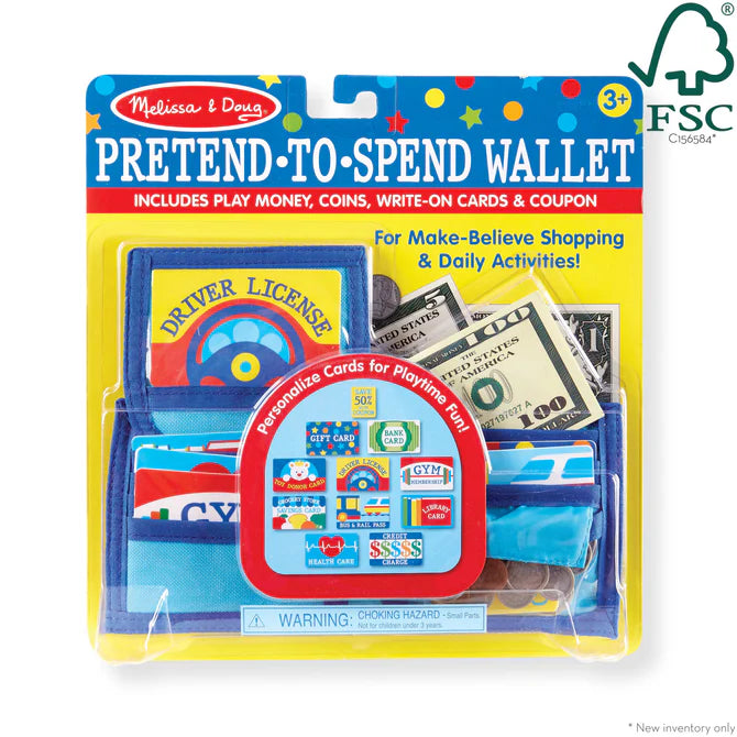 MELISSA & DOUG PRETEND TO SPEND WALLET
