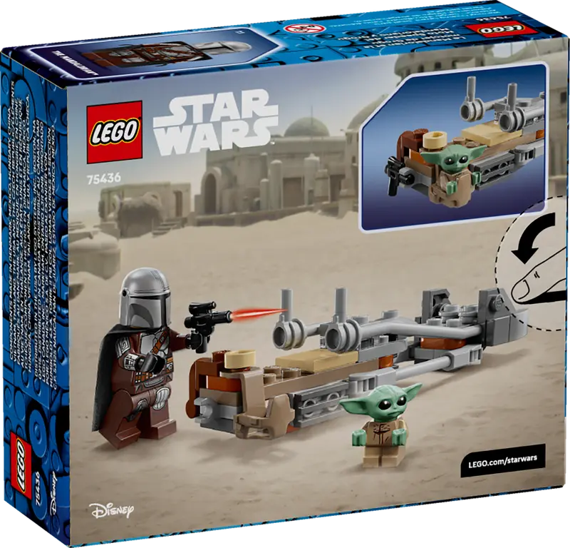 75436 THE MANDALORIAN & GROGU'S SPEEDER BIKE