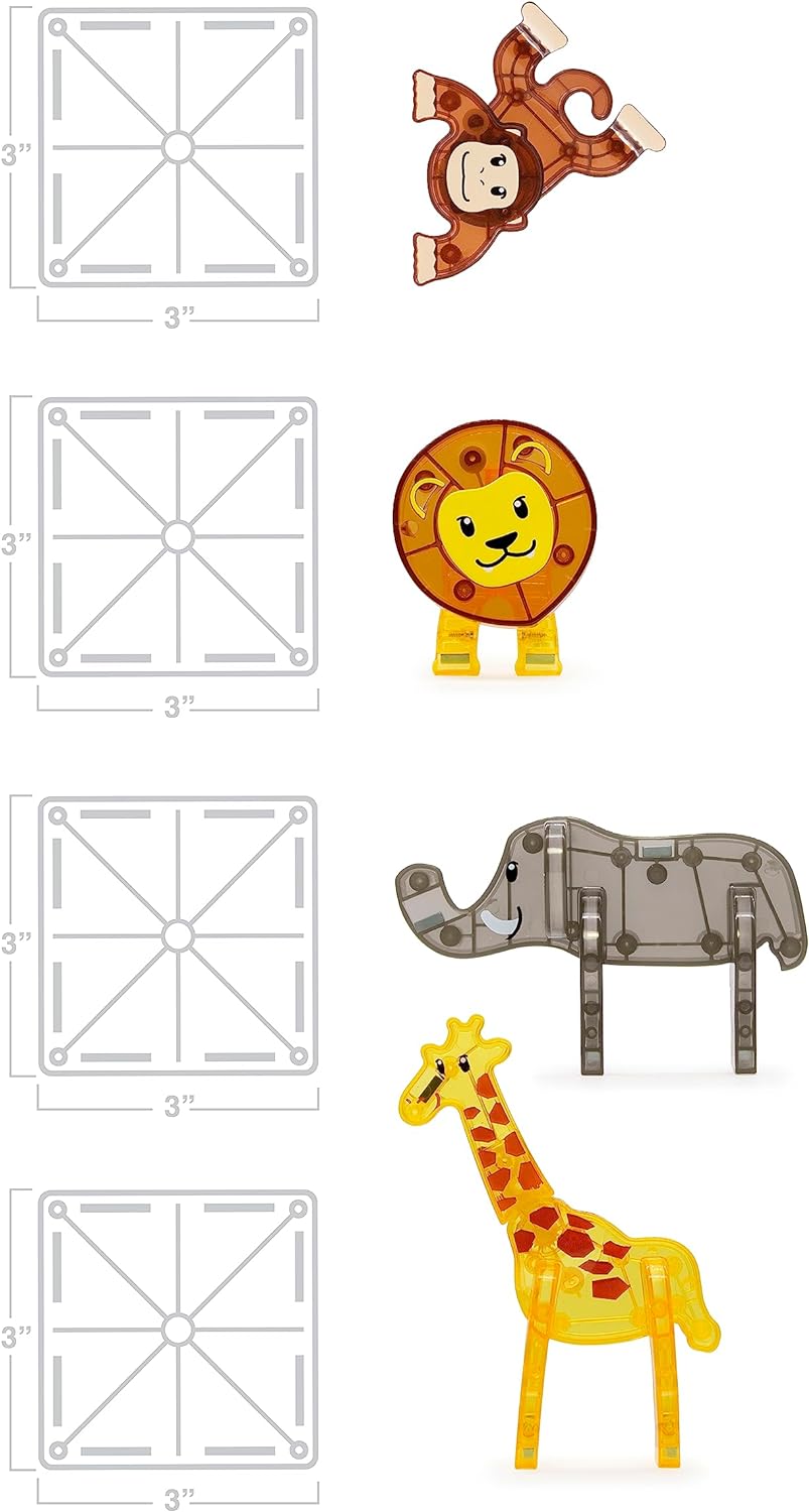 MAGNA TILES SAFARI ANIMALS 25 PCS