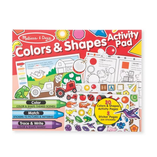 MELISSA & DOUG COLORS AND SHAPES ACTIVITY PAD