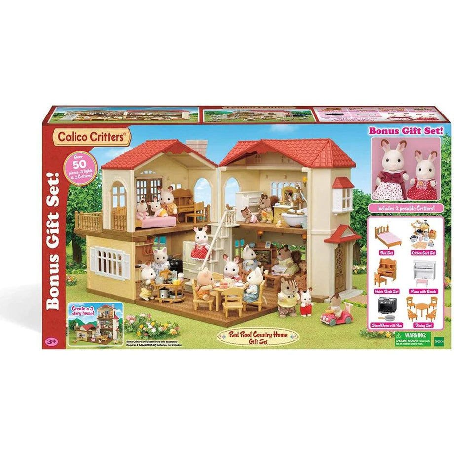 Calico Critters Red deals Roof country home