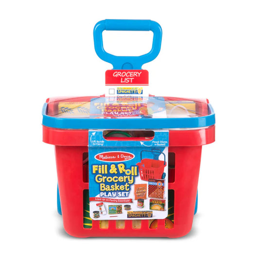 MELISSA AND DOUG FILL AND ROLL GROCERY BASKET