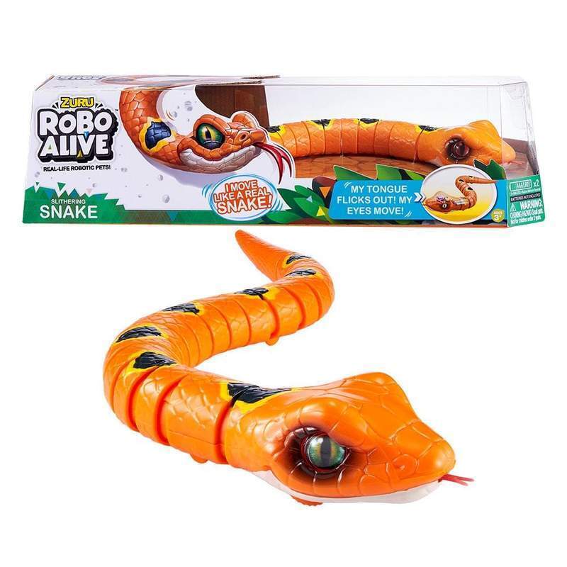 Robo Alive Snake Orange For Kids Zuru U2013 Robo Alive Lurking