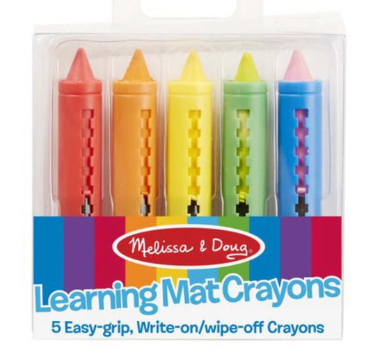 MELISSA & DOUG LEARNING MAT CRAYONS