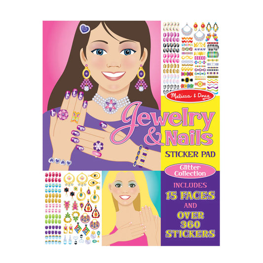 MELISSA & DOUG JEWELRY AND NAILS STICKER PAD