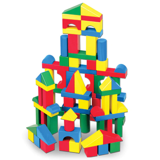 MELISSA & DOUG 100 WOODEN BLOCKS