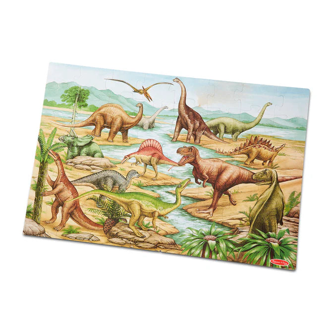 MELISSA & DOUG DINOSAUR FLOOR PUZZLE 48PC