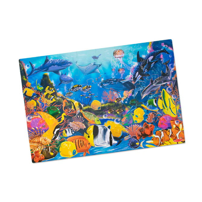 MELISSA & DOUG UNDERWATER FLOOR PUZZLE 48 PC