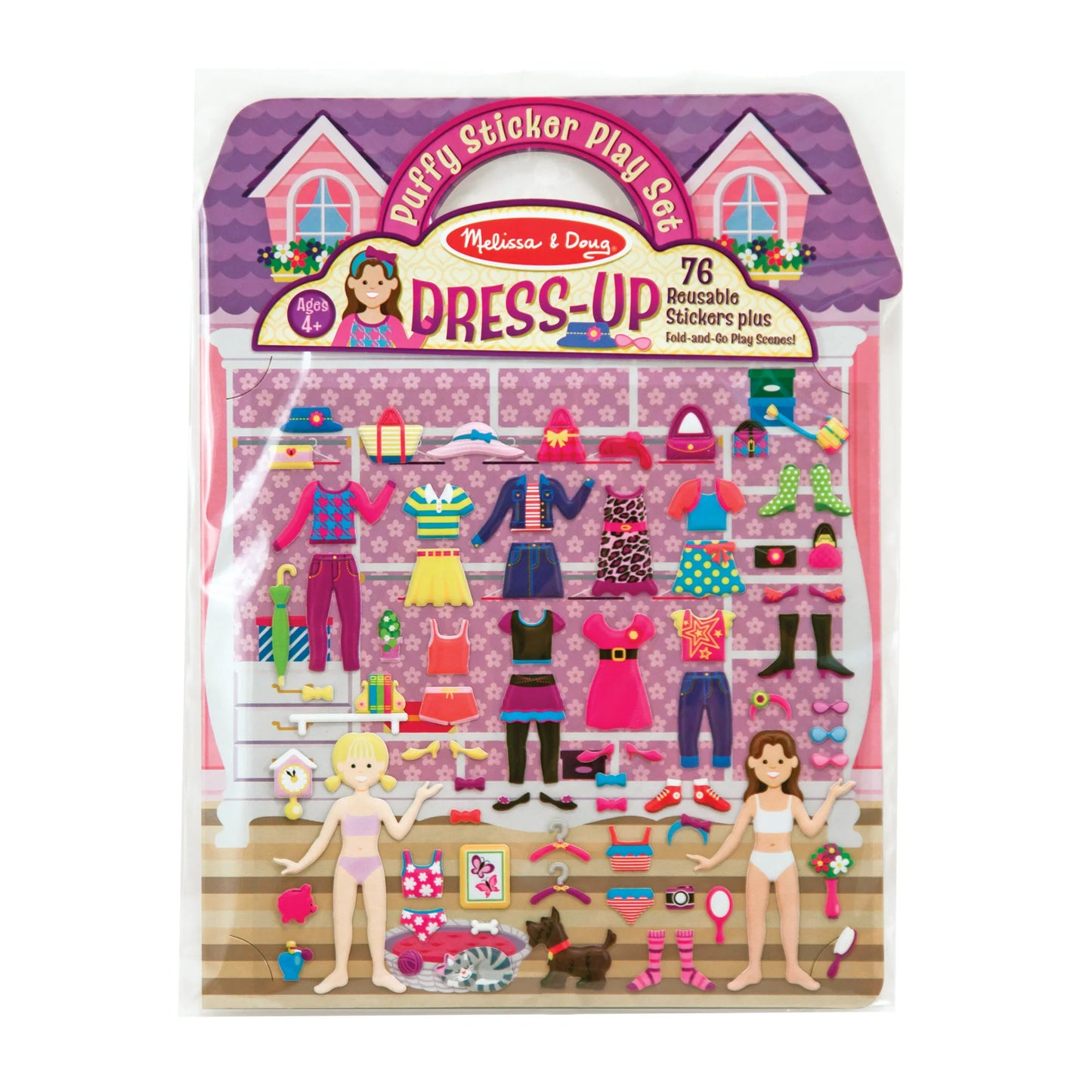 MELISSA AND DOUG PUFFY STICKER PLAYSET DRESS UP