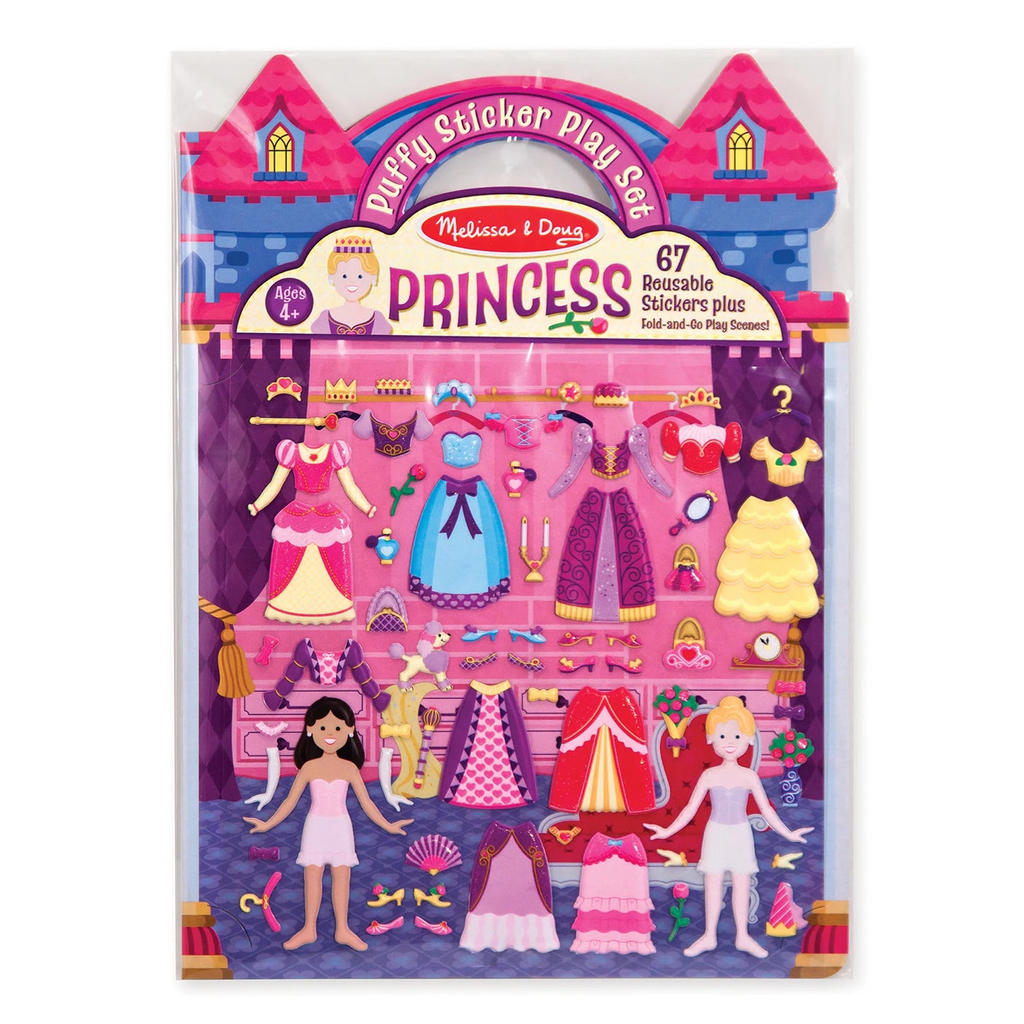 MELISSA & DOUG PUFFY STICKER PLAY SET PRINCESS