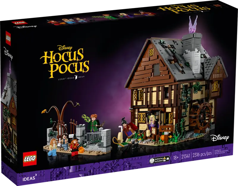 21341 DISNEY HOCUS POCUS THE SANDERSON SISTERS COTTAGE