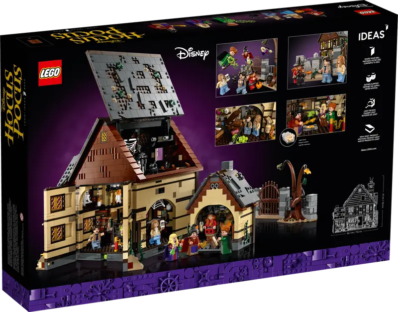 21341 DISNEY HOCUS POCUS THE SANDERSON SISTERS COTTAGE