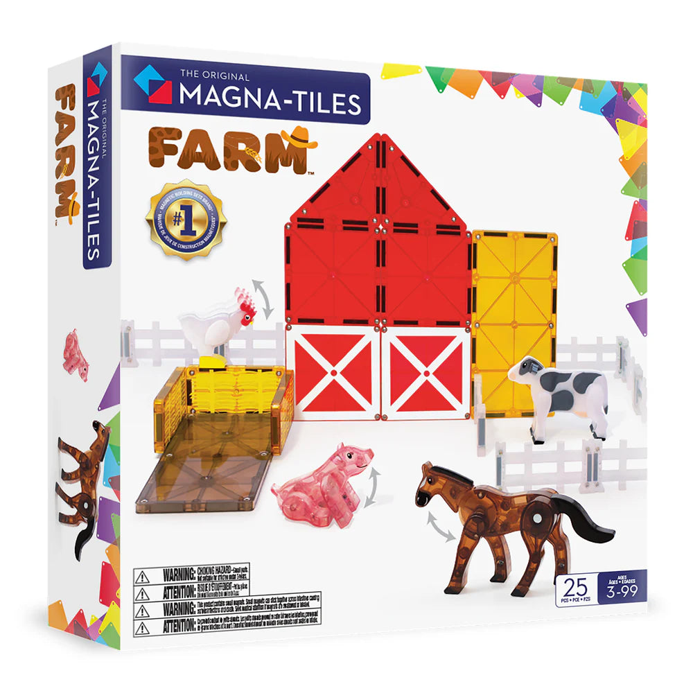 MAGNA TILES FARM ANIMALS 25PCS