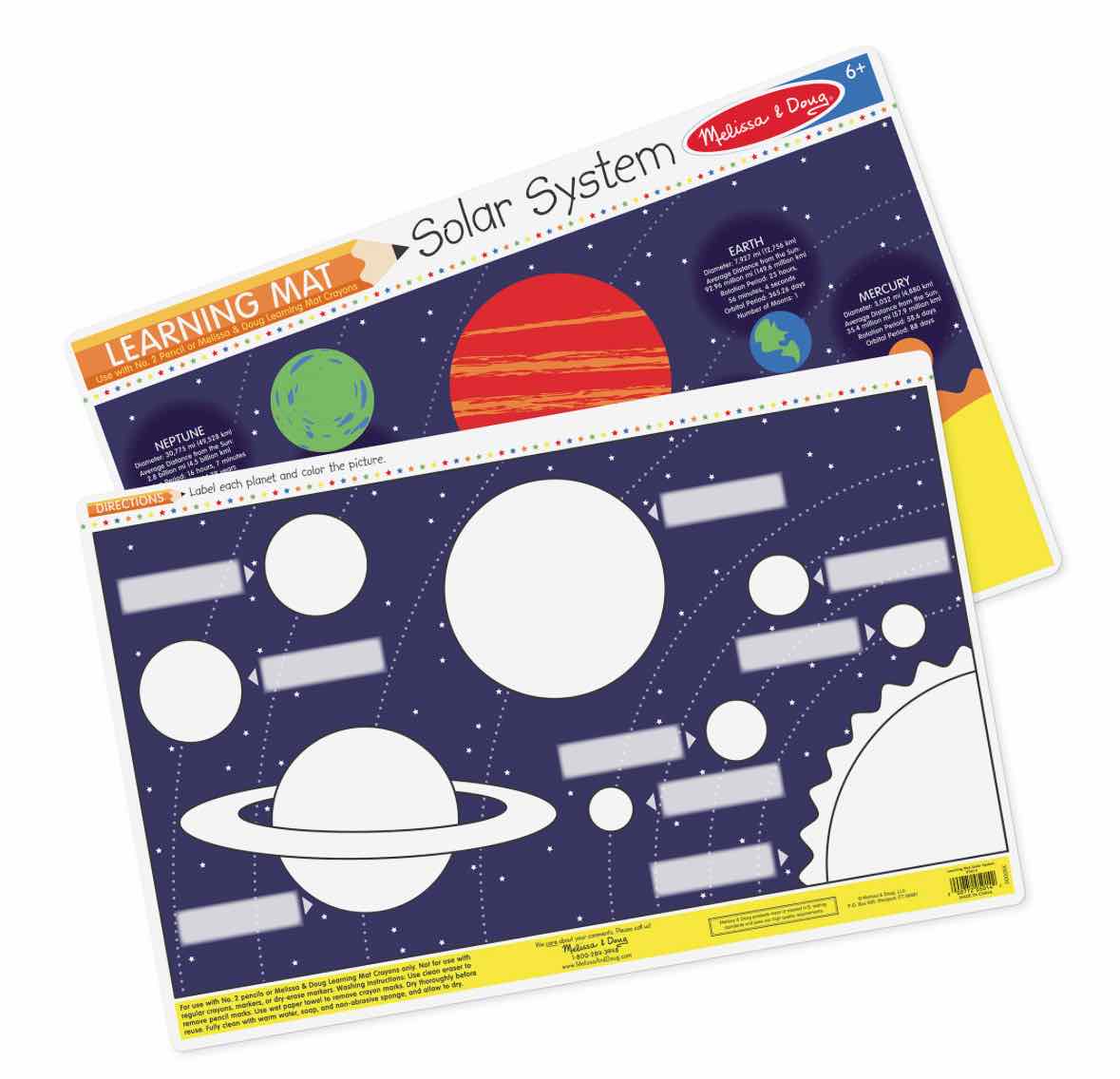 MELISSA & DOUG SOLAR SYSTEM LEARNING MAT