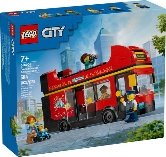 60407 RED DOUBLE-DECKER SIGHTSEEING BUS