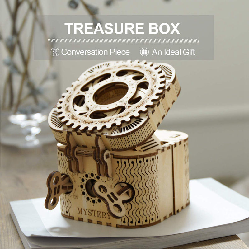 MECANICAL GEARS TREASURE BOX