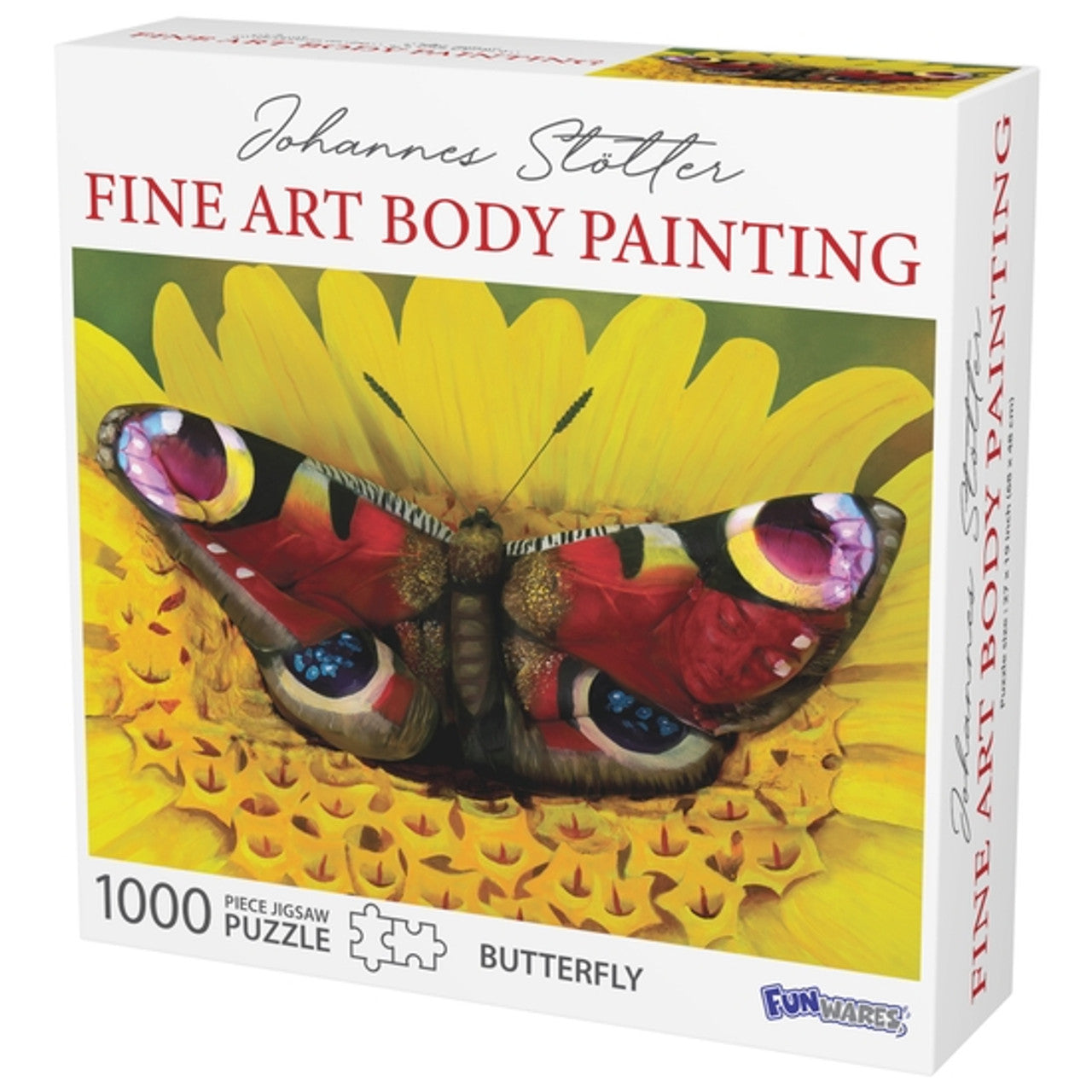 FINE ART BODY PAINTING BUTTERFLY PUZZLE