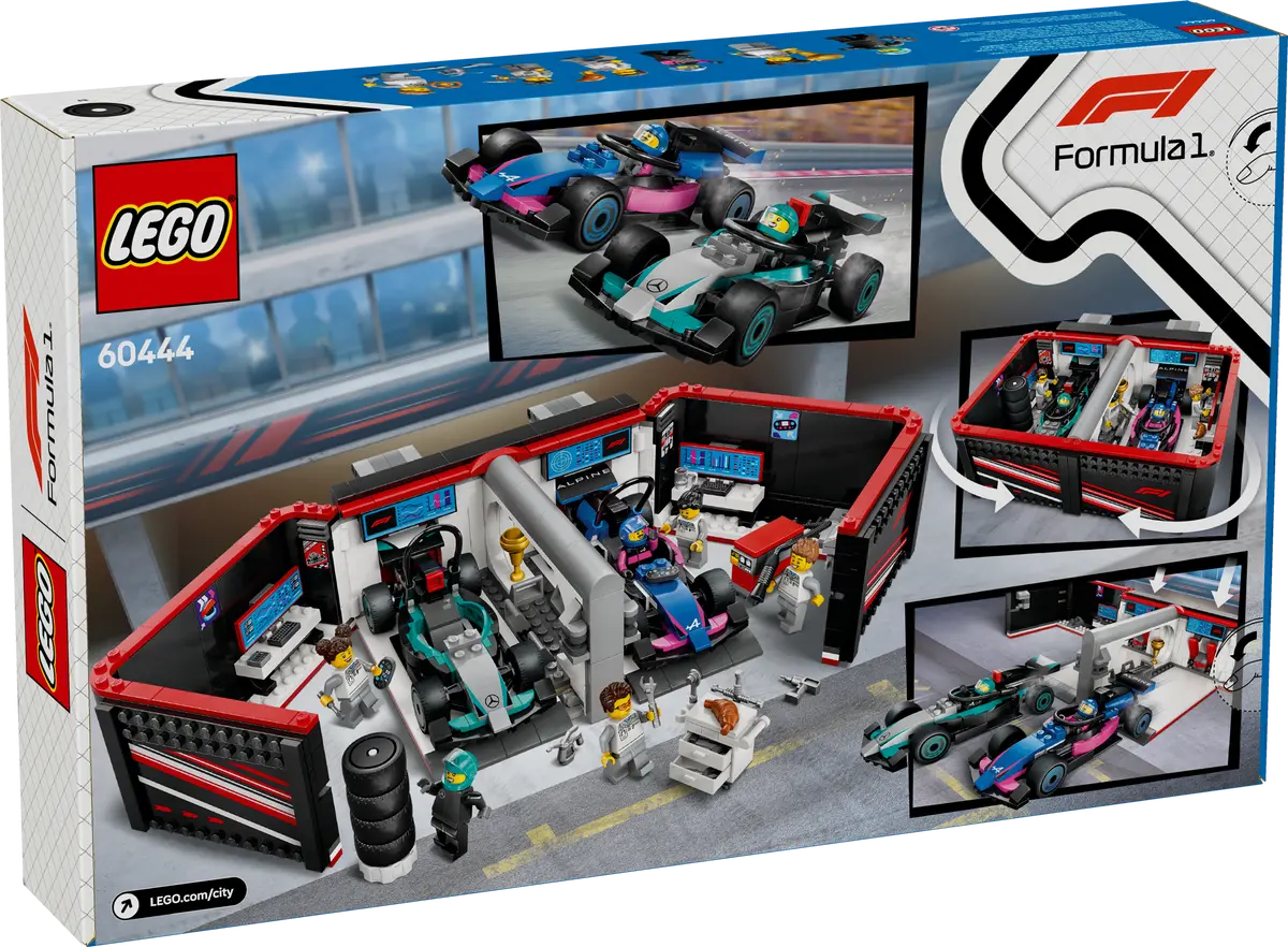 60444 F1 GARAGE AND MERCEDES-AMG AND ALPINE CARS