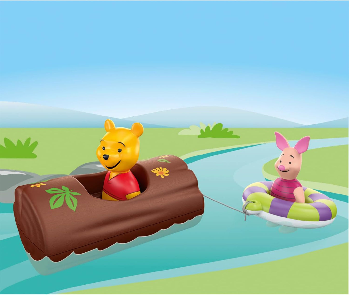 PLAYMOBIL JR AQUA #71705 WINNIE THE POOH & PIGLETS LOG RIDE