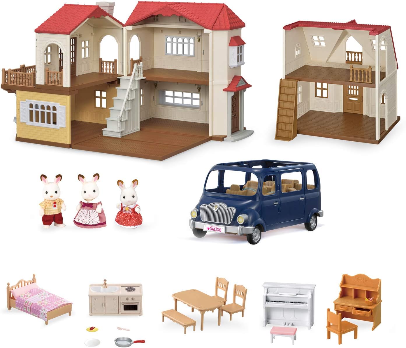 CALICO CRITTERS RED ROOF GRAND MANSION GIFT SET