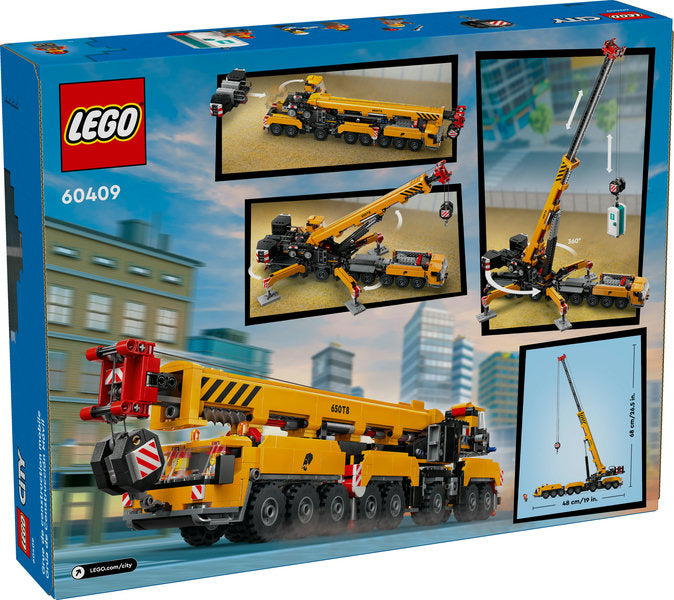 60409 YELLOW MOBILE CONSTRUCTION CRANE