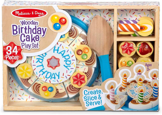 WOODEN BIRTHDAY PARTY CAKE