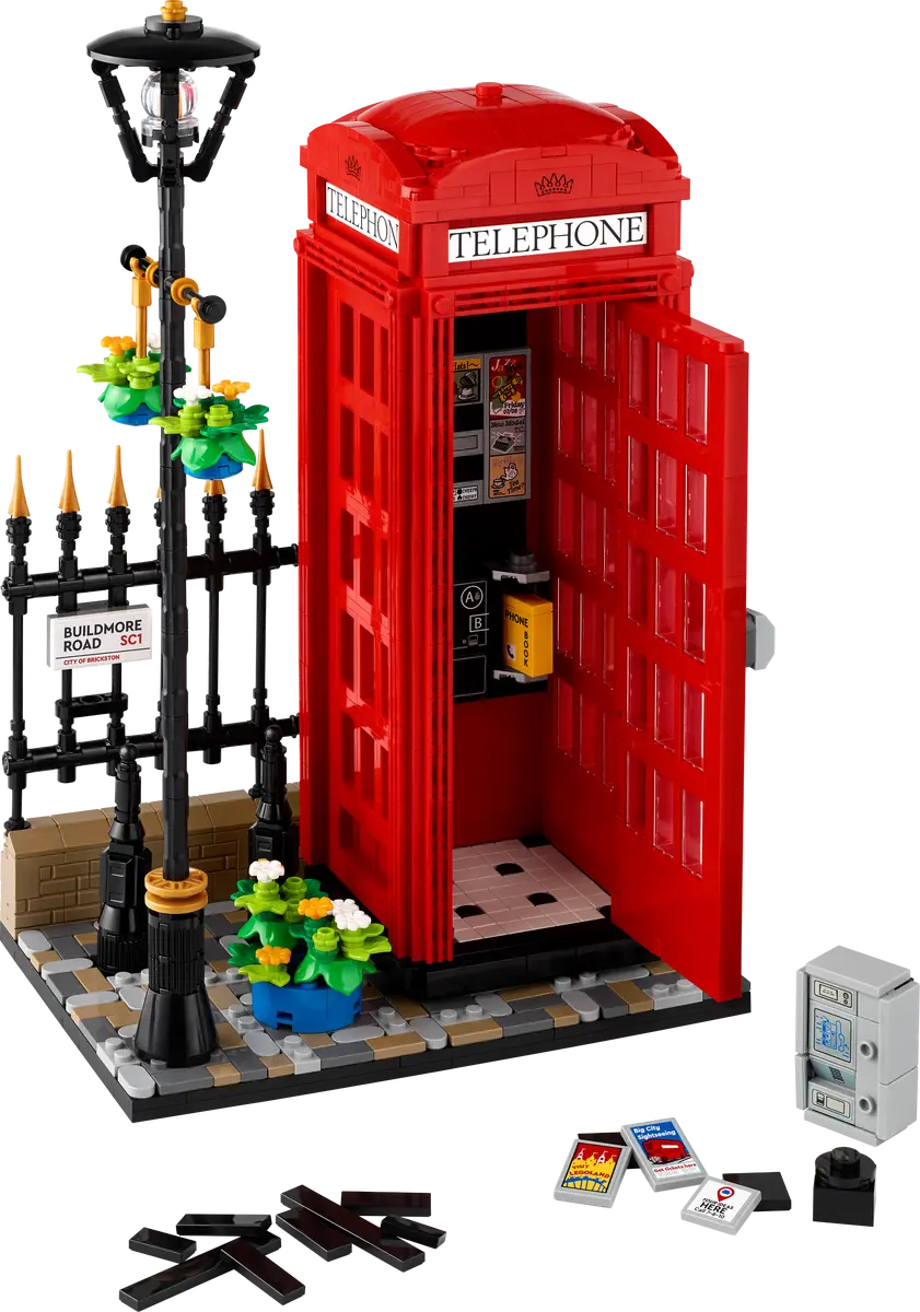 21347 RED LONDON TELEPHONE BOX