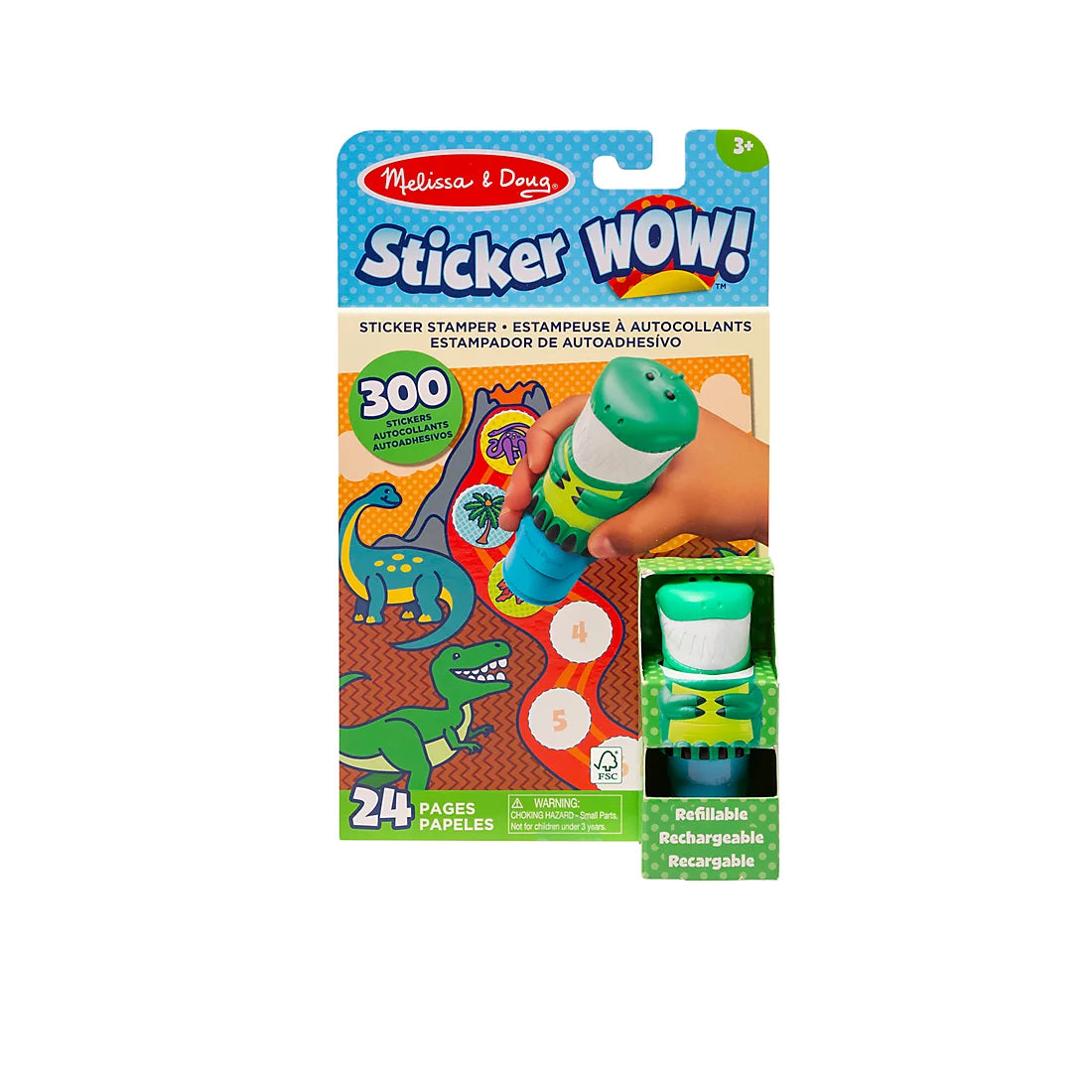 STICKER WOW ACTIVITY PAD DINOSAURS