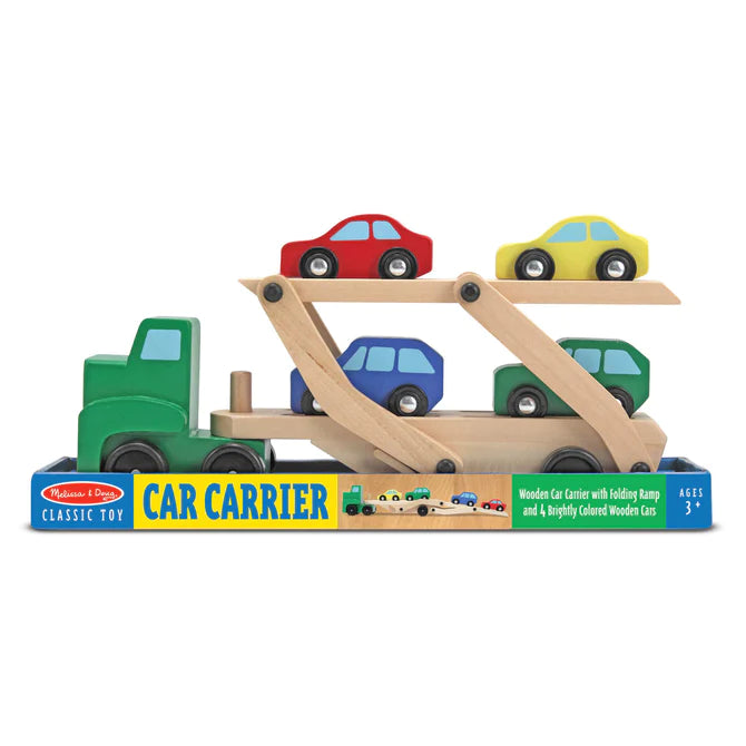 MELISSA & DOUG WOODEN CAR CARRIER