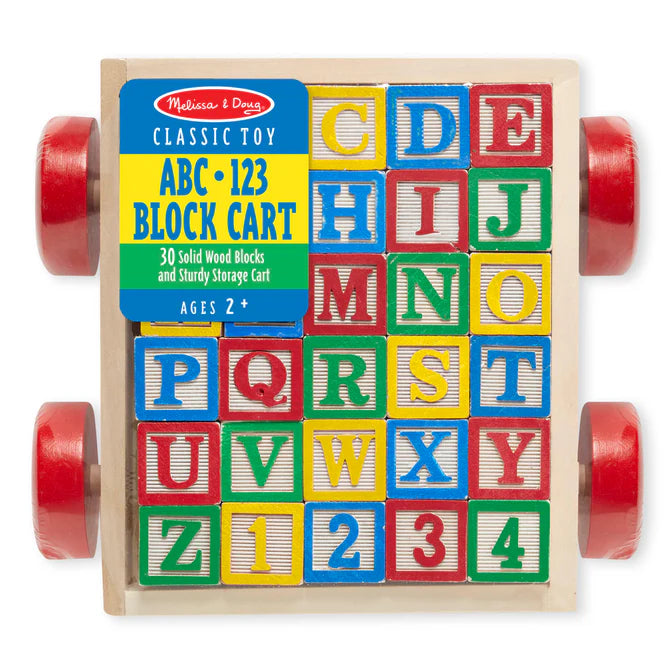 MELISSA & DOUG ABC 123 BLOCK CART