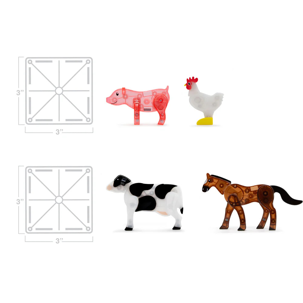 MAGNA TILES FARM ANIMALS 25PCS