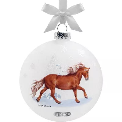 PONIES ARTIST SIGNATURE GLASS ORNAMENT BREYER 2023