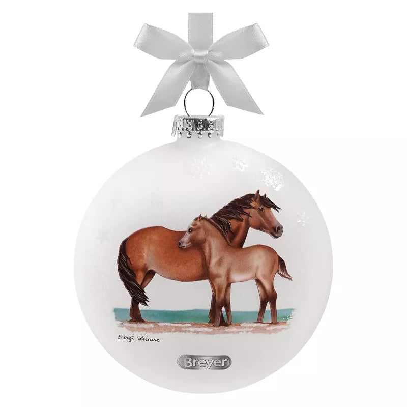 PONIES ARTIST SIGNATURE GLASS ORNAMENT BREYER 2023