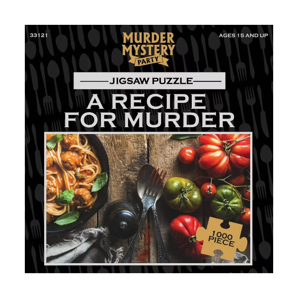 A RECIPE FOR MURDER MYSTERY PUZZLE