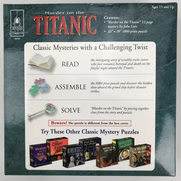 MURDER ON THE TITANIC MYSTERY PUZZLE