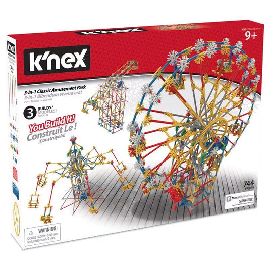 KNEX 3 IN 1 CLASSIC AMUSEMENT PARK