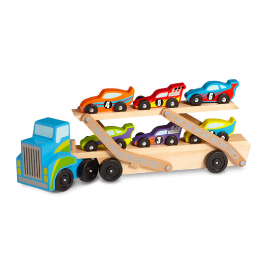 MELISSA & DOUG MEGA RACE CAR CARRIER