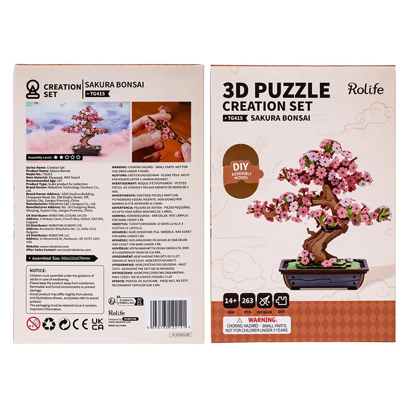 SAKURA BONSAI 3D PUZZLE CREATION