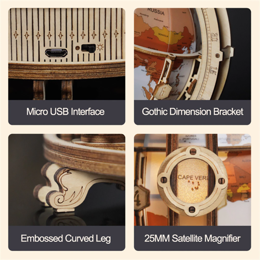 LUMINOUS GLOBE CURIOUS DISCOVERY