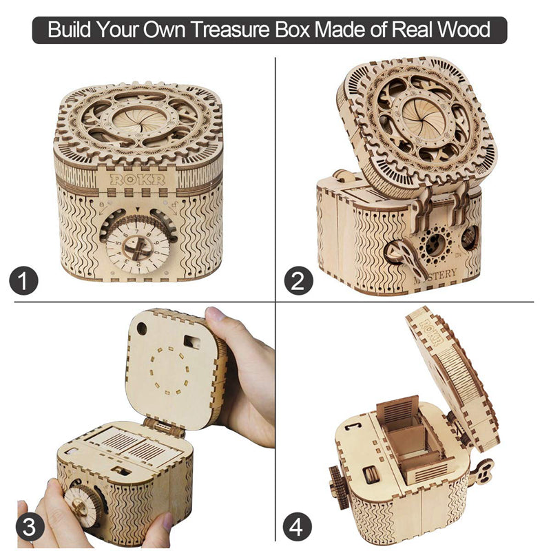 MECANICAL GEARS TREASURE BOX