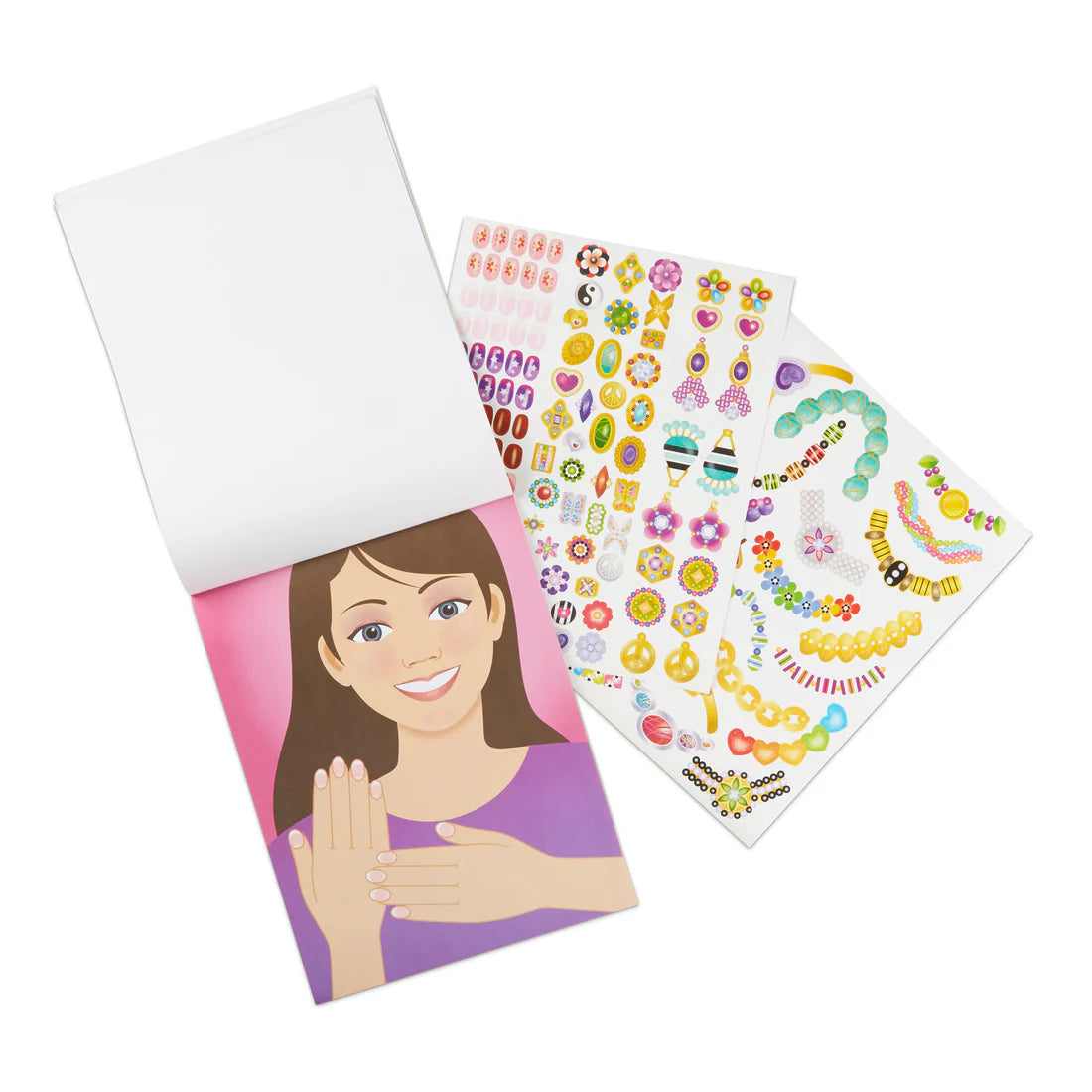 MELISSA & DOUG JEWELRY AND NAILS STICKER PAD