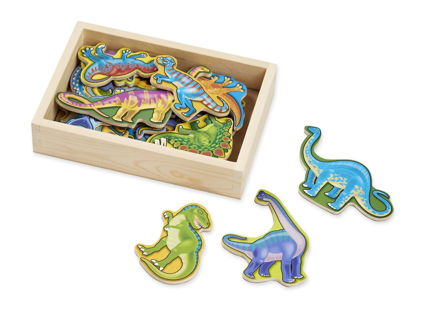 WOODEN DINOSAUR MAGNETS