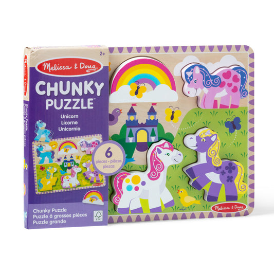 UNICORN CHUNKY PUZZLE 6PC