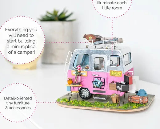 DIY MINIATURE HOUSE "HAPPY CAMPER"