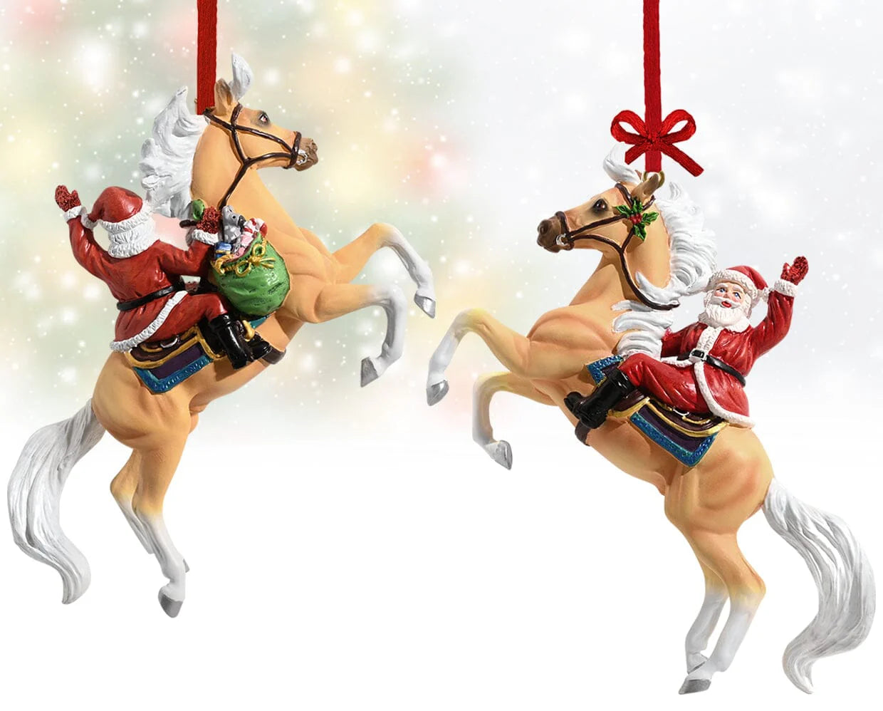 BREYER HI HO SANTA ORNAMENT