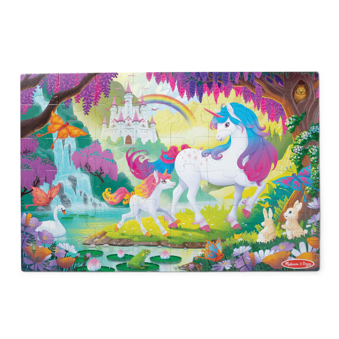 GLOW IN THE DARK UNICORN FLOOR PUZZLE 48PC