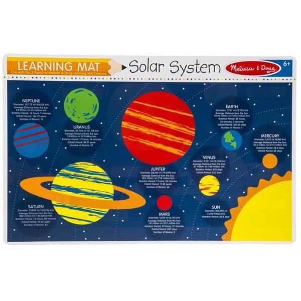 MELISSA & DOUG SOLAR SYSTEM LEARNING MAT