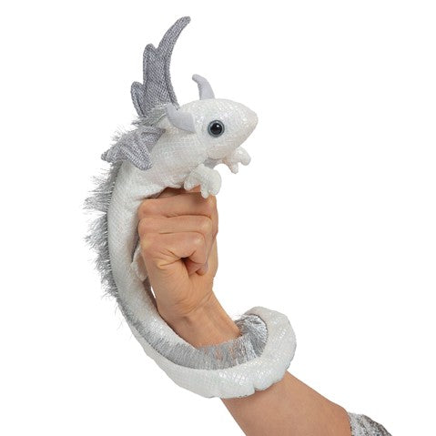 PEARL DRAGON WRIST PUPPET